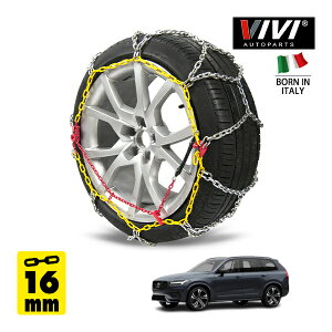 �yVIVI AUTOPARTS���K�i�z CATENE DA NEVE 16mm �X�`�[���`�F�[�� �T�b�^ �����O�^ Iron 265WD16 275/45R20 20�C���` ������ �^�C�� �`�F�[�� �{���{ XC90 �A���e�B���b�g B5 AWD �A�N�e�B�u�X�^�C���G�f�B�V���� 