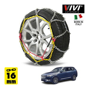 �yVIVI AUTOPARTS���K�i�z CATENE DA NEVE 16mm �X�`�[���`�F�[�� �T�b�^ �����O�^ Iron 265WD16 275/45R20 20�C���` ������ �^�C�� �`�F�[�� �{���{ XC90 �E���g�� B5 AWD �G�A�T�X�y���V���������� 5AA-LB420TXCM2A 4W