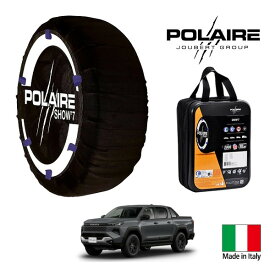 【POLAIRE正規品】ポレア ポレイル SNOW SOCKS Show7 トヨタ ハイラックス Z アドベンチャー 3DF-GUN226 265/60R18 18インチ 4WD スノーソックス 布製 タイヤ チェーン 非金属 イタリア製
