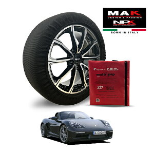 P10倍 エントリー 【MAK正規品】 NPK スノーソックス MULTIGRIP LIGHT 73000SSL07 265/45R18 18インチ 布製 タイヤ チェーン 非金属 EU製 ポルシェ 718ボクスター 718ボクスター 7BA-982M20G リア