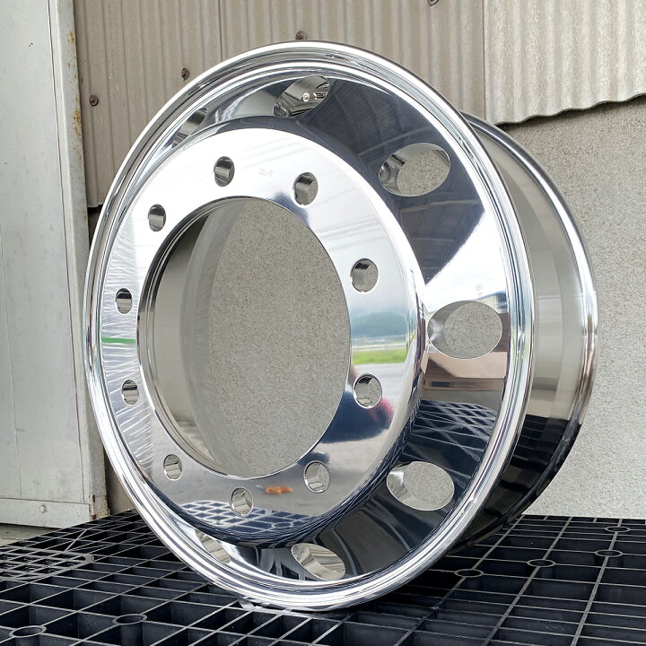 楽天市場】アルミホイール 22.5x8.25 10穴 新ISO オフセット165 PCD335  