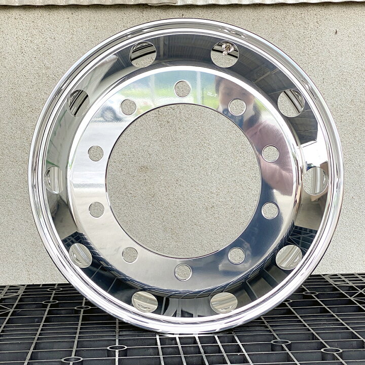 楽天市場】アルミホイール 22.5x8.25 10穴 新ISO オフセット165 PCD335 