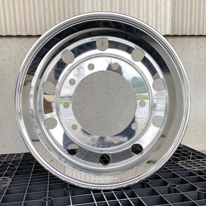 楽天市場】アルミホイール 22.5x8.25 10穴 新ISO オフセット165 PCD335 