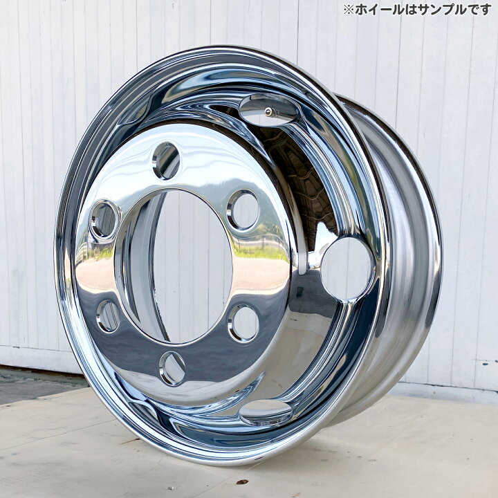 楽天市場】メッキホイール 1台分 4枚 17.5x6.00 6穴 オフセット119 