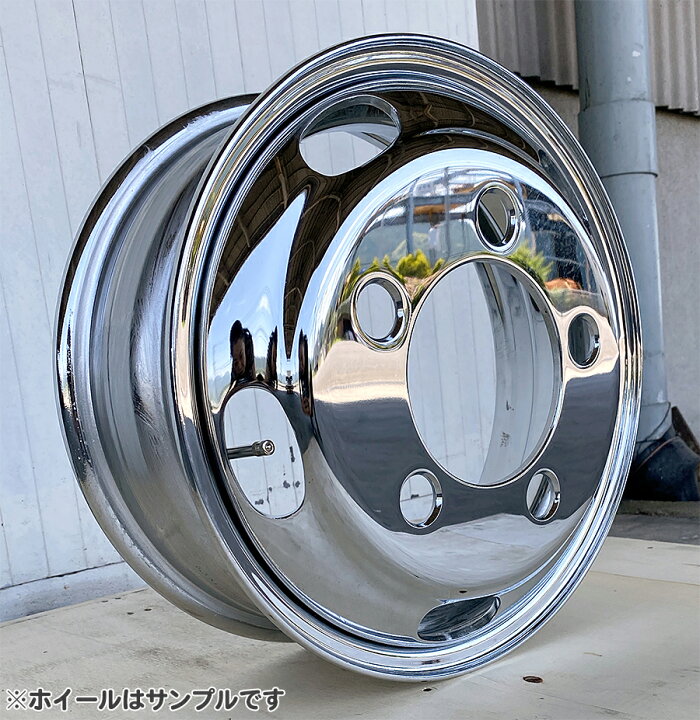 楽天市場】メッキホイール 16×5.5 5穴 オフセット115 フロント用 