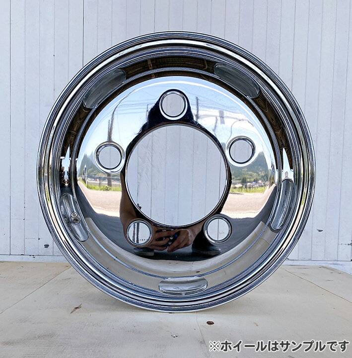 楽天市場】メッキホイール 16×5.5 5穴 オフセット115 フロント用 