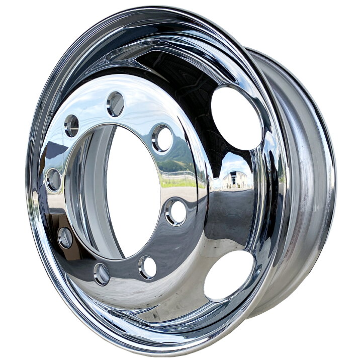 楽天市場】メッキホイール 22.5×7.50 8穴 JIS フロント用 大型 