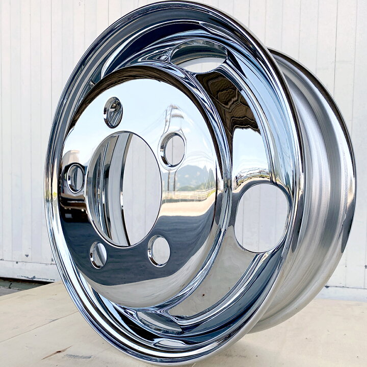 楽天市場】メッキホイール 1台分 4枚 17.5×5.25 5穴 オフセット115 