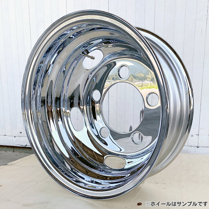 楽天市場】メッキホイール 16×5.5 5穴 オフセット113 リア用 ダイナ 
