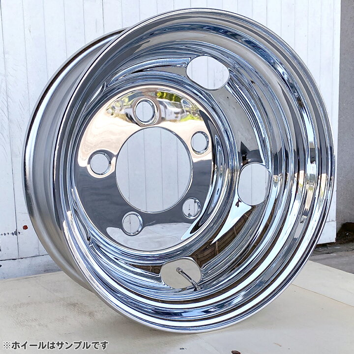 楽天市場】メッキホイール 17.5×5.25 5穴 オフセット113 リア用 ダイナ 