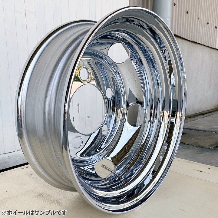 楽天市場】メッキホイール 1台分 4枚 17.5×5.25 5穴 オフセット115 