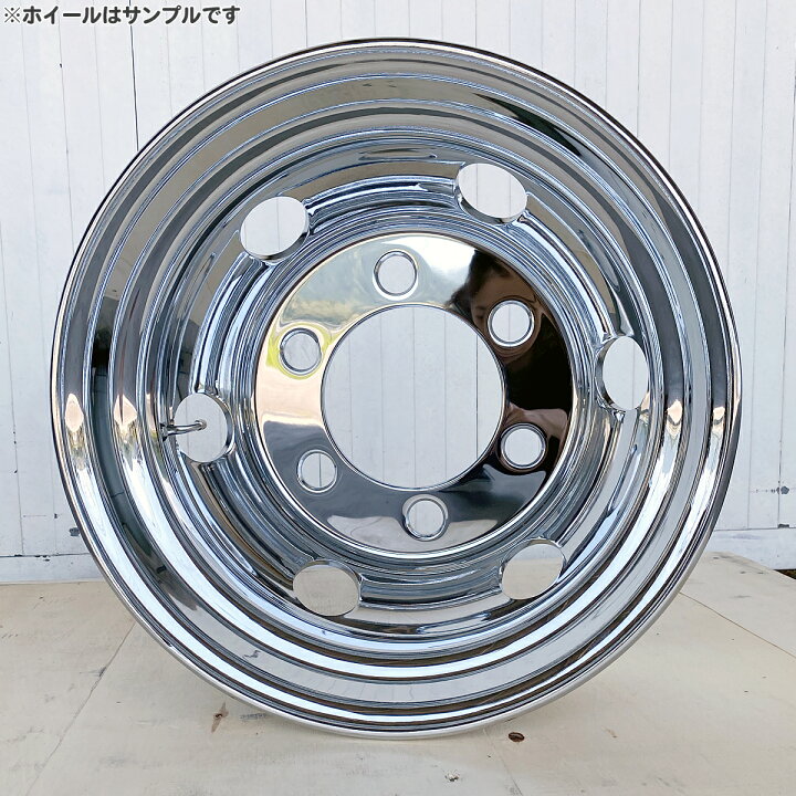 楽天市場】メッキホイール 1台分 4枚 17.5x6.00 6穴 オフセット119 