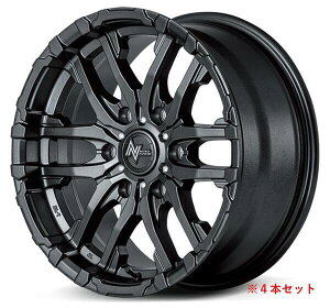 【ハイエース用ホイール MID NITRO POWER M26 CROSS FANG 16×6.5Jインセット38 6穴 PCD139.7 バレルブラック/ドリルド 4本セット】 新品 送料無料 単品 ワイルド ドレスアップ カスタム