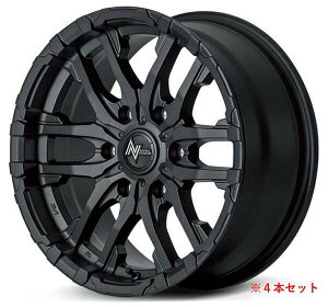【ハイエース用ホイール MID NITRO POWER M26 CROSS FANG 16×6.5Jインセット38 6穴 PCD139.7 ブラストブラック 4本セット】 新品 送料無料 単品 ワイルド ドレスアップ カスタム
