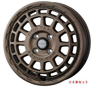 【軽自動車用ホイール Weds MUD VANCE X Type F 14×4.5Jインセット45 4穴 PCD100 フリントブロンズ 4本セット】 新品 送料無料 単品 ワイルド ドレスアップ カスタム