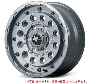 【軽自動車用ホイール MID NITRO POWER H12 SHOTGUN タクティカルエディション 14×4.5Jインセット45 4穴 PCD100 セミグロスコンクリート】 新品 送料無料 単品 ワイルド ドレスアップ カスタム