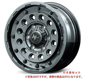 【軽自動車用ホイール MID NITRO POWER H12 SHOTGUN タクティカルエディション 14×4.5Jインセット45 4穴 PCD100 ガンメタルシルバー 4本セット】 新品 送料無料 単品 ワイルド ドレスアップ カス