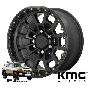 �yFJ�N���[�U�[ | �z�C�[�� KM718 SUMMIT 17X8.5+18 6X139.7 �T�e���u���b�N 1�{ KMC�z