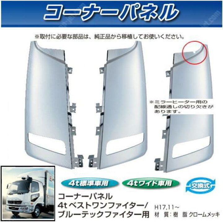 楽天市場】【ベストワンファイターコーナーパネル左右セット＆ミラー 