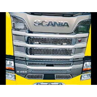 【グリル用ステンレスプレート Rシリーズ SCANIA　グリル クローム Rシリーズ用（スポットライト部分プレ…
