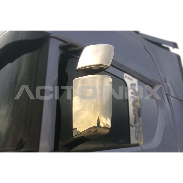 楽天市場】【ACITOINOX ステンレスミラーカバー SCANIA ステンレス 