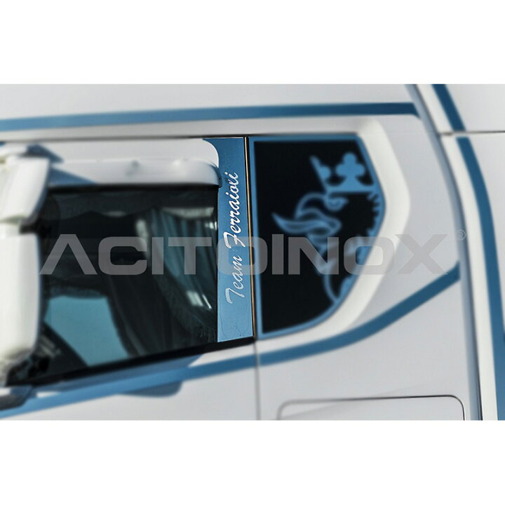 ACITOINOX ドアウィンド用ステンレスプレート SCANIA ラテラル 