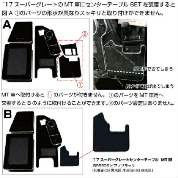 楽天市場】センターテーブル 17スーパーグレートMT車用 オプション 