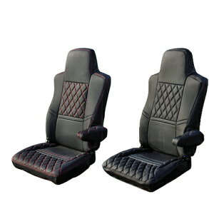 シートカバー COMBI いすゞ 大型 ファイブスターギガ 標準シート用 運転席のみ トラック用品 トラック用 トラック シートカバー ダブルステッチ ダブルキルト 赤ステッチ 黒ステッチ