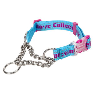 【Truelove公式】犬 首輪 簡単装着 バックル付き ハーフチョーク 調節可能 中型犬 大型犬 ステンレス チェーン やわらかい ブランド お散歩 しつけ 引っ張り 匂い取り 拾い食い 訓練 犬用品 ド