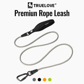 【Truelove公式】犬リード ロープ カラビナロック やわらかハンドル ネオプレン 小型犬 中型犬 大型犬用 カラビナナスカン スクリューロック ジョギング 散歩 Truelove プレミアム 180cm ロープリード TLL2571