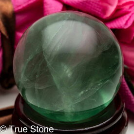 フローライト 丸玉 バイラカー スフィア 蛍石 ほたるいし 5センチ 台座付属 一点物