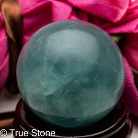 フローライト 丸玉 バイラカー スフィア 蛍石 ほたるいし 5センチ 台座付属 一点物