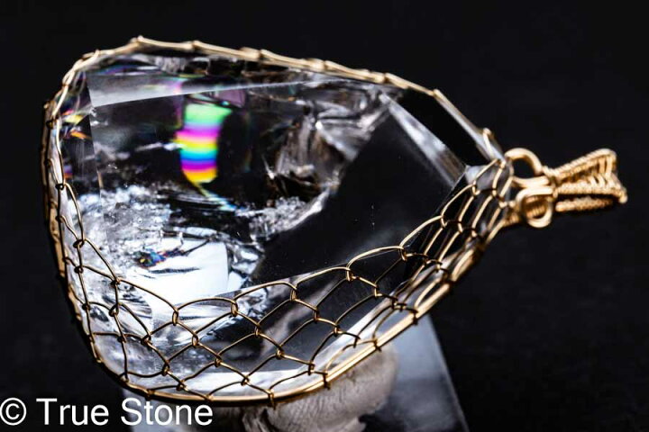 楽天市場】アイリスクォーツ レインボー水晶 ペンダントトップ 46g 