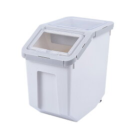 フードストッカー フード入れ 密閉 ペット フード カップ付き キャスター付き ブルー 保存容器 密閉容器 フードコンテナ 米びつ 米櫃 密閉保存容器 ストッカー 大容量 8kg 10kg エサ入れ おやつ入れ 餌 ペット用品 猫 犬 うさぎ　ブルー　グレー 2色
