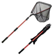 ランディングネット 2m コンパクト 折りたたみ 玉網 ラバー 渓流 大型 青物 タモ網 たも網 フィッシング …