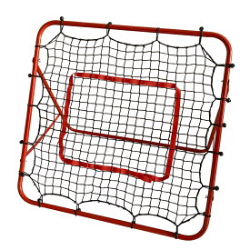 バウンドネット サッカー 野球 一人 練習 100 × 100cm リバウンド 跳ね返り リバウンダー リバウンドネット 室内 外兼用 折りたたみ 角度調節 組立簡単