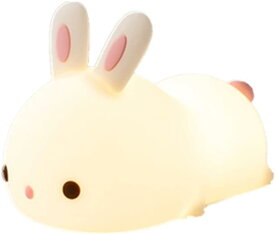 うさぎ LEDルームライト ナイトライト シリコン ベッドサイド 調色 スタンドライト 卓上ライト 読書灯 LED 学習用 寝室 小型