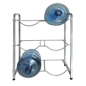 ウォーターボトルラック 3段 ガロン対応 アジャスター ボトル 収納 ボトルラック 水 キッチン リビング ウォーターラック ガロン ボトル 6本