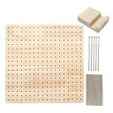 かぎ針編み ブロッキングボード 木製 ピン20本 ニードル5本 スタンド付き セット グラニースクエア 手作り 編み物 か…