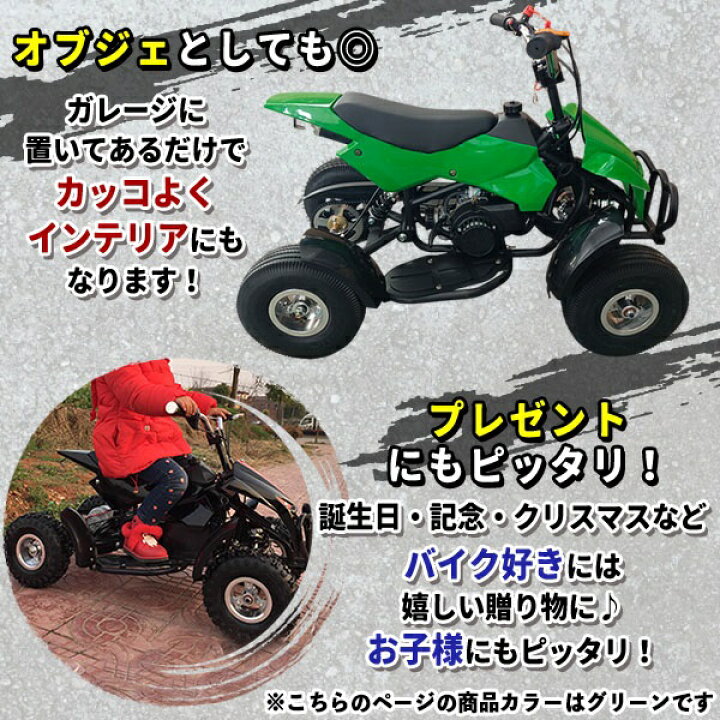 楽天市場】ミニ四輪バギー 50cc ポケバイ 本体 エンジン 四輪 バギー 