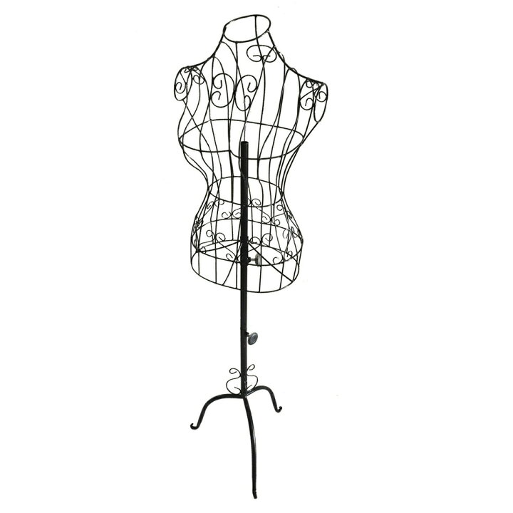 楽天市場】トルソー マネキン レディース 9号 ワイヤー 黒 女性 上半身  