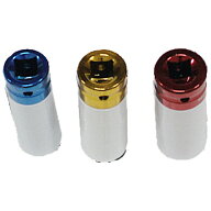 3pc インパクトレンチ 用 アルミ ホイール ナット ソケット セット 17mm 19mm 21mm 傷防止 カバー付 ホイ…