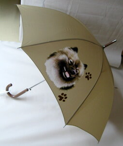 キースホンド(ハート) 傘 65cm 直径110cm レディース メンズ 男女兼用 雨傘 かわいい おしゃれ 梅雨 レイングッズ UVカット 風に強い 耐風 犬柄 いぬ 犬グッズ 犬プリント