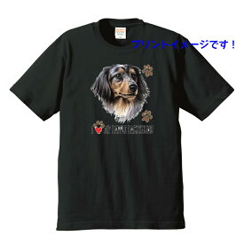 ダックスフンド ダックスフント (ダップル) tシャツ 半袖 カットソー 丸首型 クルーネック 綿100% トップス レディース メンズ シンプル かわいい おしゃれ イベント お揃い ドッグ 犬 犬柄 いぬ 犬プリント 犬種別 犬グッズ