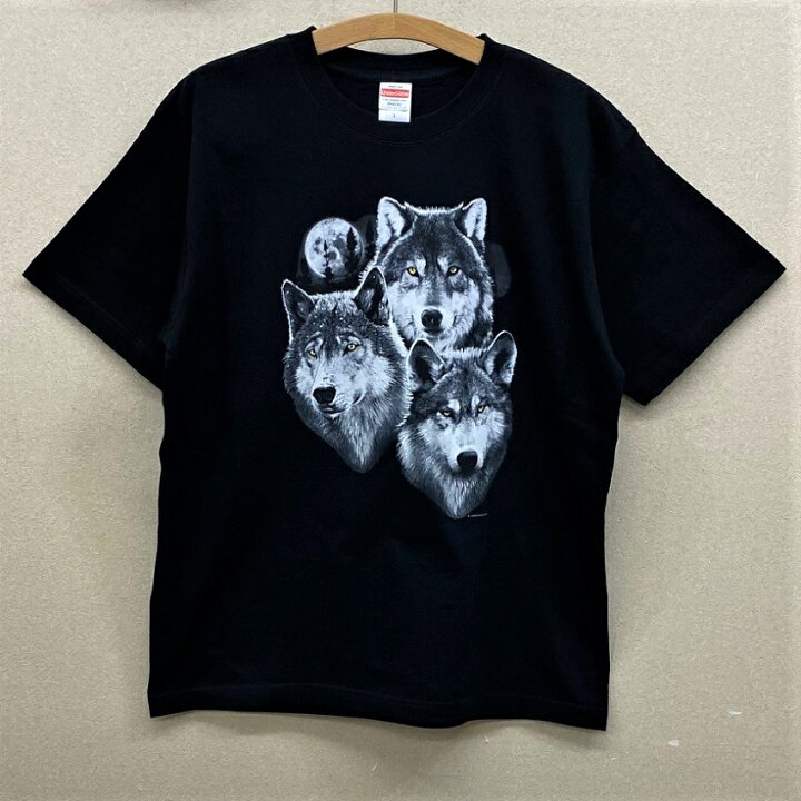 楽天市場】ウルフ (29－D) 動物野生動物 狼 オオカミ tシャツ 半袖 