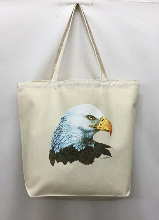 楽天市場 鳥 イーグル Eagle 白頭鷲 鷲 １７ D 猛禽類 トートバッグ エコバッグ マイバッグ Lサイズ 大 かわいい おしゃれ レディース メンズ 男女兼用 大きめ キャンバス 動物 アニマル ペット オーナーグッズ 敬老の日 犬と動物 トラストワンポイント