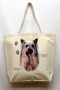ヨークシャーテリア ヨーキー トートバッグ エコバッグ マイバッグ【Lサイズ/大】かわいい おしゃれ レディース メンズ 男女兼用 a4 大きめ キャンバス ドッグ 犬 犬柄 いぬ 犬プリント 犬グ