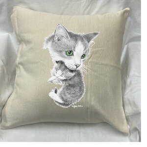 �y���������z�L���b�g cat �N�b�V���� NEW�y���g����/�z���C�g/�u���b�N�z 50x50cm �傫�� �r�b�O�T�C�Y �􂦂� ���킢�� ������� �L�� �˂� �L�v�����g �G�� �L�O�b�Y ���� �I�[�i�[�O�b�Y �M