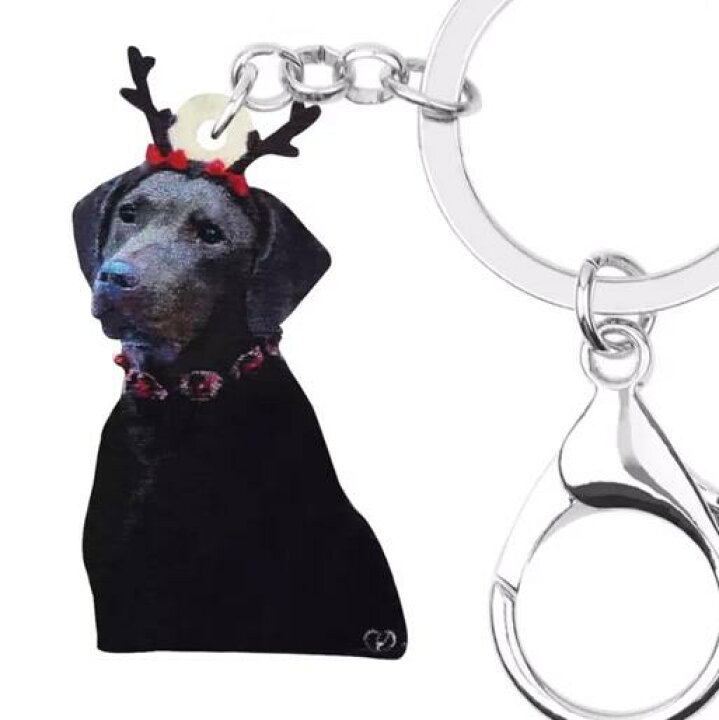 楽天市場 キーホルダー ラブラドールレトリーバー ブラックラブ ラブラドールレトリバー 犬グッズ クリスマス アクリル 犬 いぬ イヌ Dog 犬種別 犬雑貨 オーナーグッズ かわいい 輸入 キーチェーン プリント プレゼント ギフト 犬と動物 トラストワンポイント