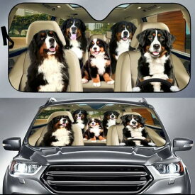 ● サンシェード バーニーズマウンテンドッグ E 犬柄 犬 いぬ dog DOG 面白い ソフトタイプ かわいい 車 車窓日よけ 日除け 日焼け防止 キャンプ 車中泊 目かくし フロントガラス 遮光断熱 紫外線対策 UVカット 簡単取り付け カー用品 便利 オーナーグッズ 誕生日